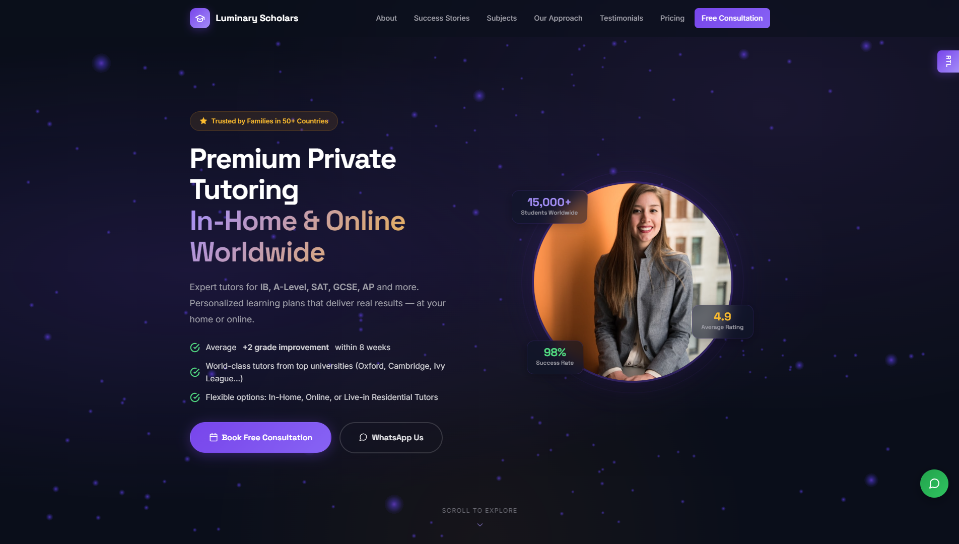 Landing page